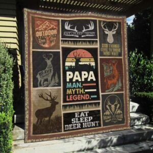 Hunting Quilt Blanket Ver 66  Quilt